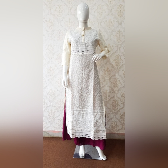 New 2 pc Cotton maxi dress With Boho Sequin Overlay - Picture 1 of 3